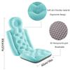 Bath Cushion for Tub for Adults Butt, Neck Support Pillow Soft Bathtub Cushion Luxury Bath Pillow Cushion Filling Ergonomic for Full Body Comfort,Blue view 2