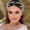 WONRLUA 2 PCS Bridal Hair Comb, Wedding Hair Clips for Brides, Bridal Headpieces for Wedding view 2