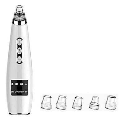 RMENST Blackhead Remover Vacuum, Blackhead Pore Vacuum Electric Facial Pore Cleaner Acne Whiteheads Removal with 5 Suction Head, USB Rechargeable LED Display