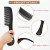 Aiofaervy 100 Pack Combs in Bulk, Individually Wrapped Disposable Combs, Bulk, Travel Comb, Black, 6Inch Long, Plastic Material, for Hotel, Shelter, Nursing Home, Charity, Church view 3