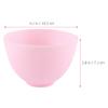 minkissy 5PCS DIY Face Mask Mixing Bowl Silicone Mask Bowl Silicone Facial Mask Mixing Bowl Cosmetic Mud Stirring Bowl Silicone Bowl Cosmetic Beauty Tool for Home Salon Pink view 2