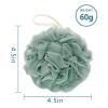 Awontar Bath Loofah Sponge, 60G Shower Loofah Exfoliating Body Scrubber Sponge, 4 Count Bath Mesh Pouf Ball for Women and Men (Light Color) view 2