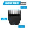 2 Professional Hair Trimmer Guards Cutting Guides Fits for Manscaped The Lawn Mower 4.0, Black Coded Trimmer Combs Replacement - Guard Number: #1 and #4 (Length: 1/8 inch and 1/2 inch) view 3