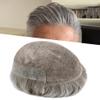 Mens Toupee Hair System Swiss Lace Front Toupee for Men Real Human Hair Replacement System Bleached Knot Natural Hairline Mens Hair Piece #3 8x100% density 8x10 view 1