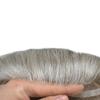 Mens Toupee Hair System Swiss Lace Front Toupee for Men Real Human Hair Replacement System Bleached Knot Natural Hairline Mens Hair Piece #3 8x100% density 8x10 view 3