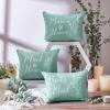 48 Pcs 8 Sets Bridesmaid Proposal Gifts Bulk Wedding Will You Be My Maid of Honor Matron of Honor Bridal Shower Makeup Bags Scrunchies Bracelets Cards for Wedding Bridesmaids(Green) view 4
