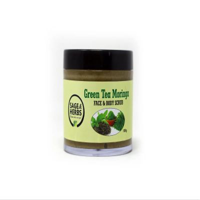 Sage & Herbs Green Tea Moringa Face & Body Scrub 50 g