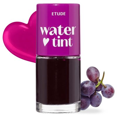 ETUDE Dear Darling Water Tint  Grape Ade | Korean Lip Stain & Lip Tint for Hydrated Pink Lips, Smudge-Proof Long-Lasting Lip & Cheek Makeup | K-Beauty Gift, Stocking Stuffers