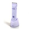 OLOV Electric Body Hair Trimmer - Groin Trimmer for Men - Bikini Trimmer Women - Wet/Dry Shaver Groomer, Replaceable Ceramic Blade Heads, USB Recharge Dock, Waterproof Hygiene Razor,Purple view 1