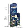 Remobia Hicol Cute Cartoon Hanging Kids Toiletry Bag Children Travel Cosmetic Makeup Organizer Wash Bag Shower bag Over Night Bag Camping Shaving Kit Bag for Boys & Girls (Dinosaurs) view 2