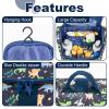Remobia Hicol Cute Cartoon Hanging Kids Toiletry Bag Children Travel Cosmetic Makeup Organizer Wash Bag Shower bag Over Night Bag Camping Shaving Kit Bag for Boys & Girls (Dinosaurs) view 4