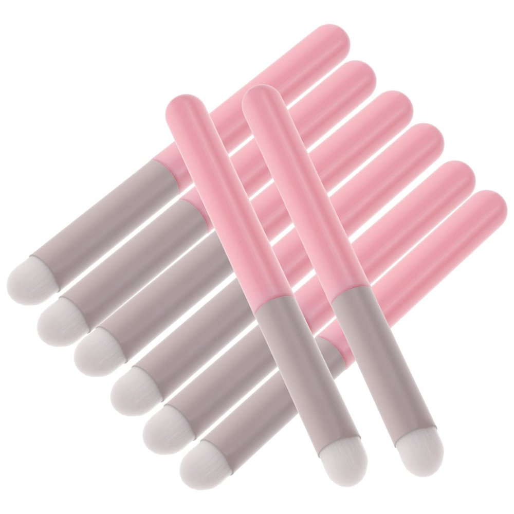 FOMIYES Lipstick Brush Set 8Pcs Multi-Purpose Lip Gloss Applicator and Eyeshadow Smudge Brushes for Precise Makeup Application