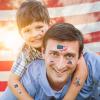 50 Pcs 4th of July Decorations Temporary Tattoos, 12 Sheets Patriotic, Memorial Day, Independence Day, Labor Day Decorations, USA Party Supplies, American Flag Red White & Blue Design view 3
