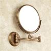 Bathroom Mirror Makeup Mirror Wall-Mounted Mirror 3X Magnification 8 Inch Double-Sided Swivel Vanity Makeup Mirror Brushed Copper view 3