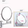 Bathroom Mirror Makeup Mirror Wall Mounted Vanity Mirror Shaving Makeup with 3X Magnification Double-Sided 8 Inch 360 Swivel/Silver view 4