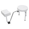 SABUIDDS Pedicure Foot Rest Chair,Swivel Adjustable Pedicure Stool for Spa Beauty Salon Studio Equipment Supplies (White) view 2