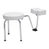 SABUIDDS Pedicure Foot Rest Chair,Swivel Adjustable Pedicure Stool for Spa Beauty Salon Studio Equipment Supplies (White) view 4