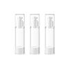 LXLK 3 Pcs 80ML Refiilable Airless Lotion Bottle Clear Plastic Cosmetic Pump Press Bottle for Hand Sanitizer Toner Gel Hair Oil and Face Cream Foundation Containers Travel view 1