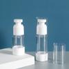 LXLK 3 Pcs 80ML Refiilable Airless Lotion Bottle Clear Plastic Cosmetic Pump Press Bottle for Hand Sanitizer Toner Gel Hair Oil and Face Cream Foundation Containers Travel view 4