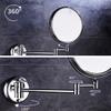 Bathroom Mirror Makeup Mirror Wall Mounted Makeup Mirror-with 3X Magnification Two-Sided Swivel Bathroom Shaving Vanity Mirror Copper Frame Mirror/Gold/8-inch(Gold) view 4