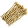 0.4cm Thickness #613 Blonde Color 8 Inch 30Strands 100% Real Human Hair Dreadlock Extensions for Man/Women/Kid Full Head Handmade Can Be Dyed Bleached Curled Permanent loc Extension view 2