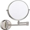 Bathroom Mirror Makeup Mirror Double Sided Wall-Mounted Makeup Mirror Shaving Bathroom Makeup Vanity with 3 x Magnification Swivel Gold Finish(#3 20cm(8 inch)) view 1