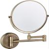 Bathroom Mirror Makeup Mirror Wall Mounted Makeup Mirror-3 x Magnifying Vanity Mirror Two-Sided Swivel Extension Bathroom Shaving Mirror Polished Copper/8inch view 1