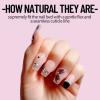 NAILMEOW salon quality hand-drawn press on nails Medium Length- Black Swan, Luxury Reusable Seven Layers Gel UV Finish Fake Nail Tips, Handmade Women red Press on Nail Art with Design by Licensed Manicurist view 3