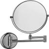 Bathroom Mirror Makeup Mirror Wall Mounted Bathroom Mirror-with 3X Magnification Two-Sided Swivel Shaving Makeup Vanity Mirror/Silver/8-inch view 1