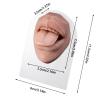 1/4 Soft Silicone Mouth Lip Body Model, Soft Body Part Displays for Practicing Suture, Piercing Display, Silicone Flexible Model for Education Display, Simulation Mouth for Teaching Instructions view 2