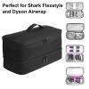 GENCAM Double-Layer Carrying Case for Shark Flexstyle, Travel Case for Shark 430/440 Flex Style, Portable Storage Bag for Shark Flexstyle/Dyson Airwrap Styler and Attachments (Black Patent Pending) view 3