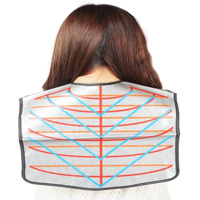 PERFEHAIR Hair Cutting Collar Tool, Salon Hairdressing Hair Dye Cape with Angular & Straight Cutting Guidelines, Waterproof