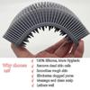 Cinlitek 2Pack Dual Sided Silicone Body Scrubber for Exfoliating, Shower&Scalp Massage, 2 in 1 Bath&Shampoo Brush,Soft Body Exfoliator Silicone Loofah Shower Scrubber Brush for All Kinds of Skin view 3