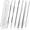 6pcs Ingrown toenail Tool, Toenail File and Lifters, Professional Surgical Stainless Steel Ingrown Toenail Removal Tool Kit, Under Nail Cleaner Tools Pain Relief(Natural color) view 1