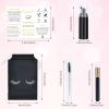 50 Pcs Lash Shampoo Bottle Brushes Set 10 Empty Foam Pump Dispensers 10 Label Stickers 10 Mascara Wands and Tubes 10 Cleansing Brush 10 Bag for Eyelash Extensions Aftercare(Black) view 2