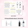 50 Pcs Lash Shampoo Bottle Brushes Set 10 Empty Foam Pump Dispensers 10 Label Stickers 10 Mascara Wands and Tubes 10 Cleansing Brush 10 Bag for Eyelash Extensions Aftercare(Black) view 3