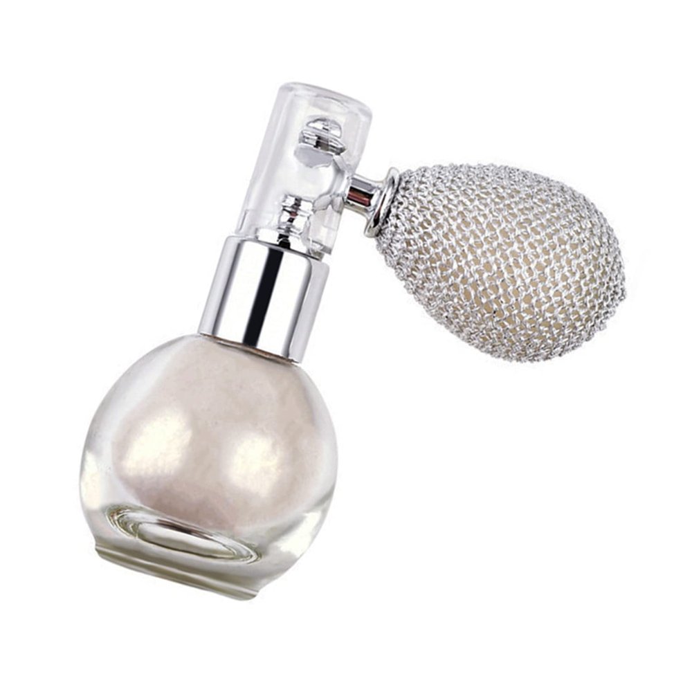 Body Glitter Spray, Sparkling Skin Brightening Glitter Body Powder Gasbag for Party Use (Pearlescent White)