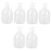 Cabilock 6pcs Pump Bottle Dispenser Pet Plastic Lotion Soap Dispensers for Travel Bathroom and Bedroom Use for Shampoo Wash view 1