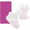 Beavorty 1set Paraffin Wax Liners Set Disposable Plastic Foot Bags and Hand Gloves for Moisturizing Treatments Covers for Spa and Pedicure Use view 1