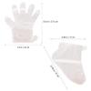 Beavorty 1set Paraffin Wax Liners Set Disposable Plastic Foot Bags and Hand Gloves for Moisturizing Treatments Covers for Spa and Pedicure Use view 2