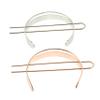 Mikinona Alloy Hair Sticks 2pcs U-shaped Hair Pins Vintage Style French Barrette Chic for Women Party Accessory view 1