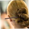 Beavorty 60pcs Wooden Hairpins Tapered Straight Hair Sticks for Women Hair Accessories for Buns and Updos Smooth and Elegant Design view 2