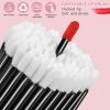 250 Piece Disposable Eyebrow Brush Set - 100 Angled/Round Eyebrow Brushes, 50 Double-End Eyeshadow Brushes, 100 Lip Brushes for Women & Girls Salon Beauty Cosmetic Makeup Tool view 4