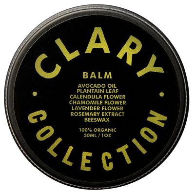 CLARY COLLECTION Multipurpose Avocado Balm for Men Women & Children, Certified Non-Toxic, Natural & Organic, Plant-Based Formula, Hydrates and Softens Dry & Stressed Skin, All Ages & Skin Types, 1oz