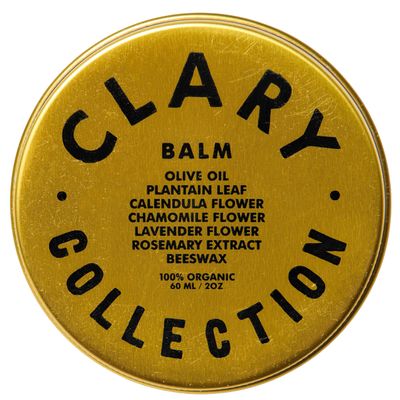 CLARY COLLECTION Multipurpose Olive Balm for Men, Women & Children, Certified Non-Toxic, Natural & Organic, Plant-Based Formula, Hydrates and Softens Dry + Inflamed Skin. All Ages & Skin Types, 2oz