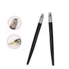 2pcs Microblading Pen One Open Black Handtool Manual Tattoo Needles Blades Permanent Makeup Eyebrow Light Tebori Tools Single Cross view 2