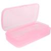 FRCOLOR Nail Tool Box Removable Tray for Easy Cleaning Compact Manicure Tool Storage Case for Tweezers and Nail Art Supplies Material Lightweight and Portable view 1