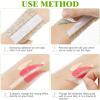 LALAFINA 200pcs Adhesive Makeup Mixing Palette Stickers for Cosmetic Artists Disposable Transparent Hand Palette for Foundation Lipstick and Concealer Mixing view 3