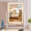 IBRIGHTSO Vanity Mirror with Lights, Hollywood Makeup Mirror, Touch Control, 3 Color Lighting Modes, Dimmable, Detachable 10X Magnification Mirror, 360 Rotation (16in, White) view 1