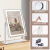 IBRIGHTSO Vanity Mirror with Lights, Hollywood Makeup Mirror, Touch Control, 3 Color Lighting Modes, Dimmable, Detachable 10X Magnification Mirror, 360 Rotation (16in, White) view 4